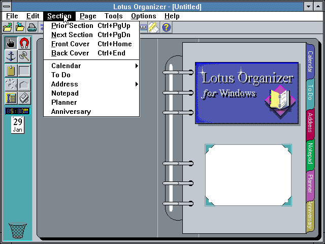 Lotus Organizer 1.0a - Edit
